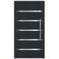 Preview: Aluminium Verbund Haustür Design 204 Außen RAL 7016/ Innen weiß Ud=0,9